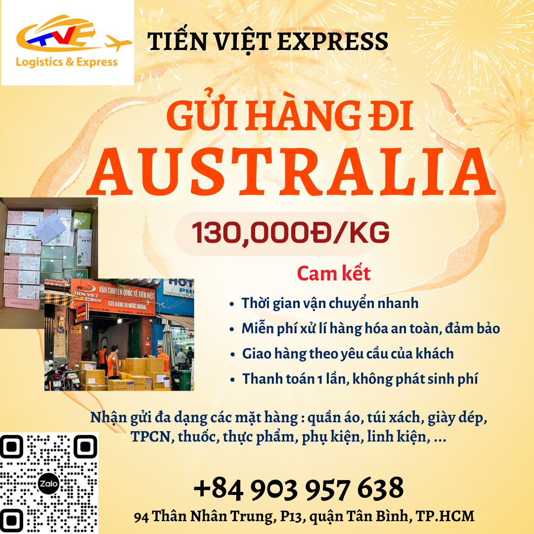 Gửi hàng đi Úc - Tiến Việt Express